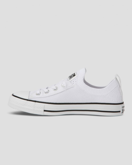 White Converse Skľučovadlo Taylor All Star Shoreline Knit Slip Low Top