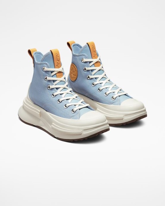 Run Star Legacy Cx Denim High Top Ocean Ustúpiť/egret/golden Tan Converse