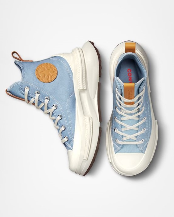 Run Star Legacy Cx Denim High Top Ocean Ustúpiť/egret/golden Tan Converse