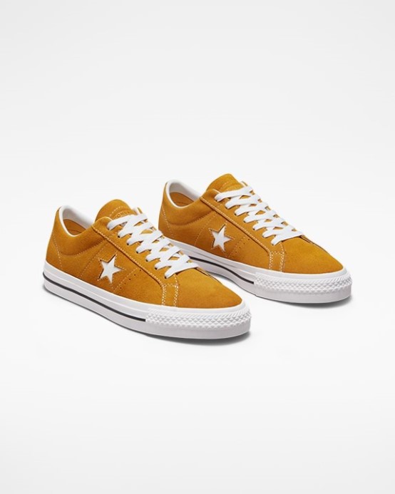 Zlaté Slnečné Hodiny/biela/čierna One Star Pro Sezónna Farba Low Top Converse