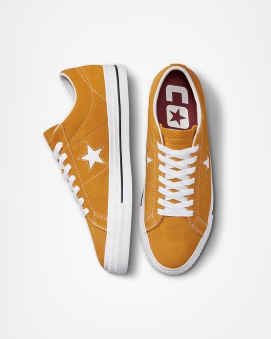 Zlaté Slnečné Hodiny/biela/čierna One Star Pro Sezónna Farba Low Top Converse