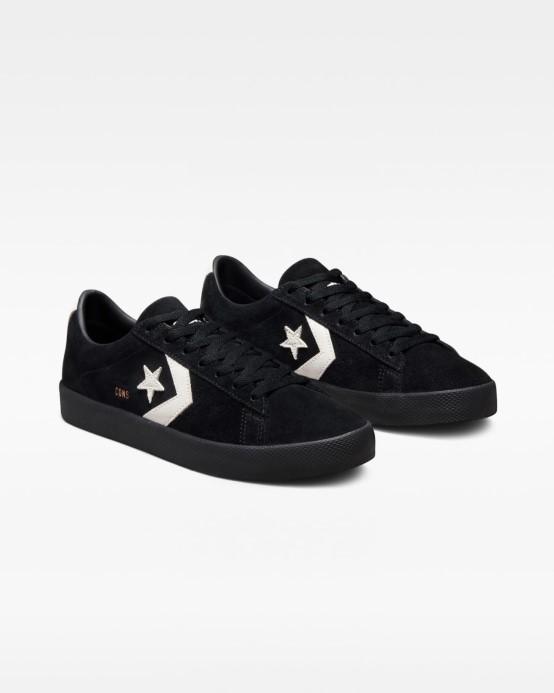 Black/egret Converse Pro Leather Vulc Pro Low Top