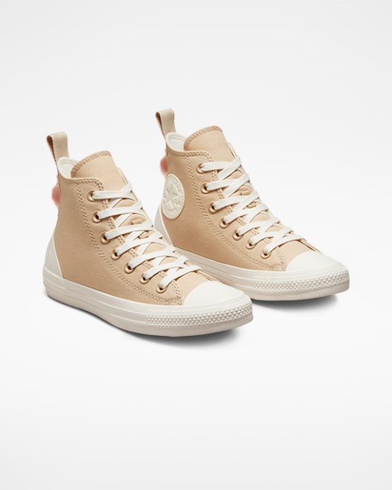 Chuck Taylor All Star Susta Vysoké Ovsené Mlieko/egret/drzý Koralový Konverzovať