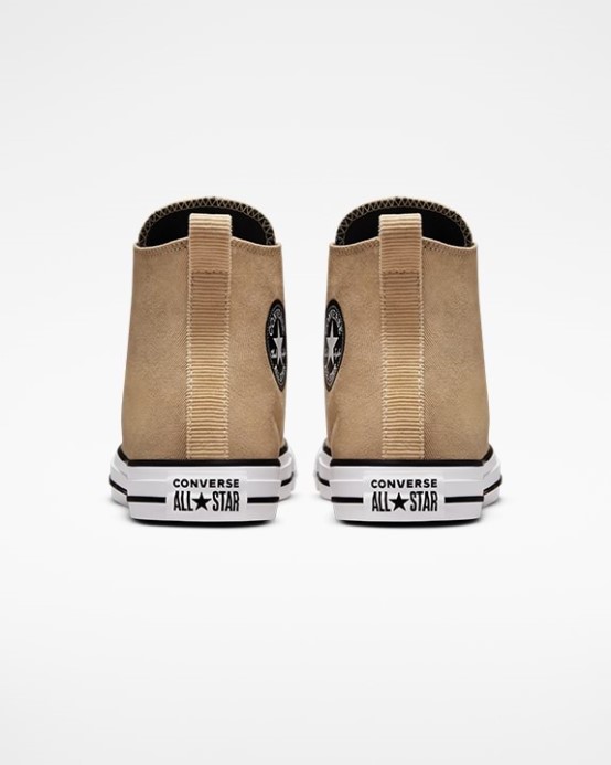Nomad Khaki/ovsené Mlieko/čierna Chuck Taylor All Star Workwear Textúry Vysoký Vrch Converse