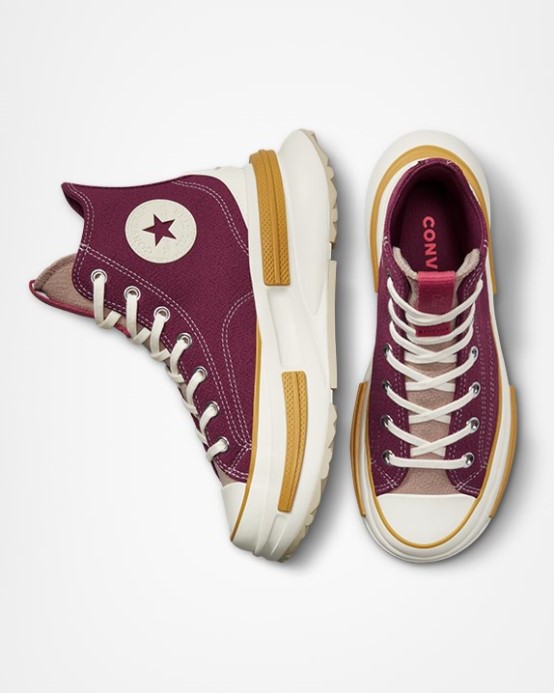 Run Star Legacy Cx Workwear Textil Vysoký Top Cherry Vision/beach Stone Converse