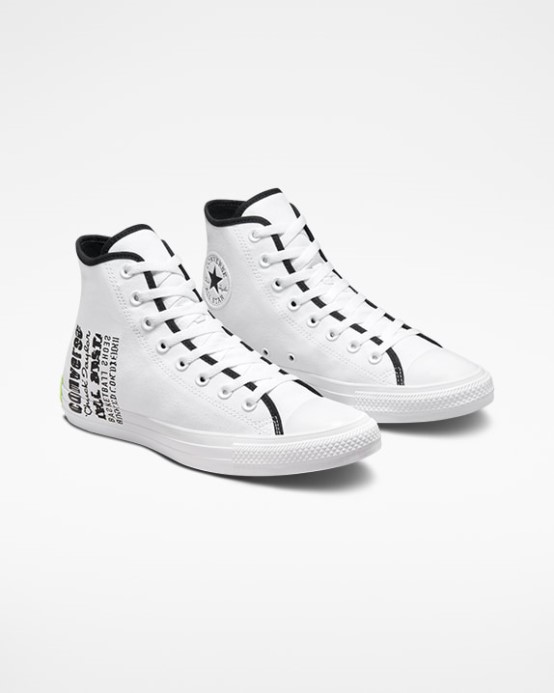 Chuck Taylor All Star Logo Koláž Vysoký Top Converse White/black/green Beam
