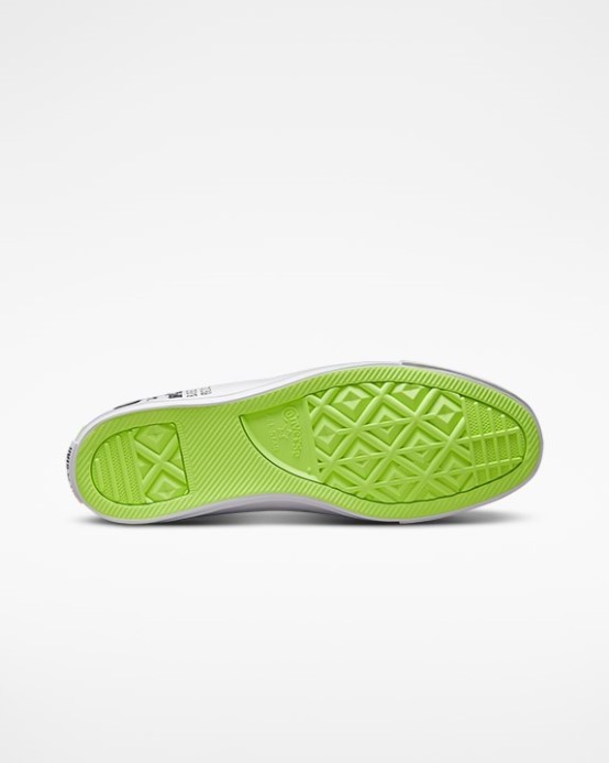 Chuck Taylor All Star Logo Koláž Vysoký Top Converse White/black/green Beam