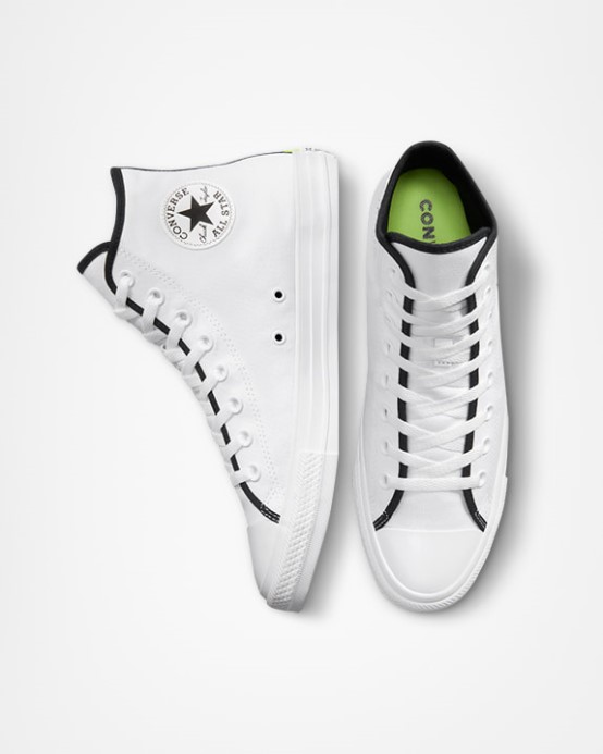 Chuck Taylor All Star Logo Koláž Vysoký Top Converse White/black/green Beam