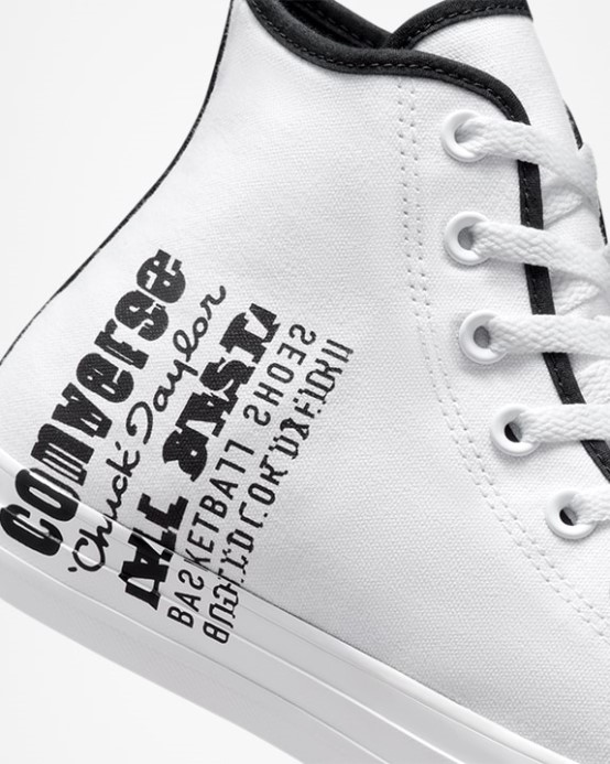 Chuck Taylor All Star Logo Koláž Vysoký Top Converse White/black/green Beam