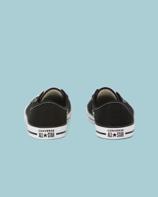 Black Converse Chuck Taylor All Star Elegantná Baletná čipka Slip