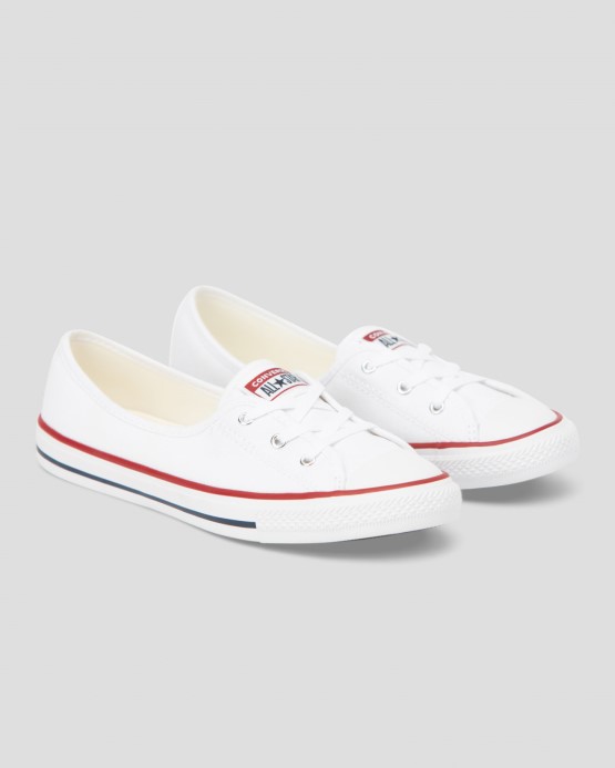 Converse White Chuck Taylor All Star Elegantná Baletná čipka Slip