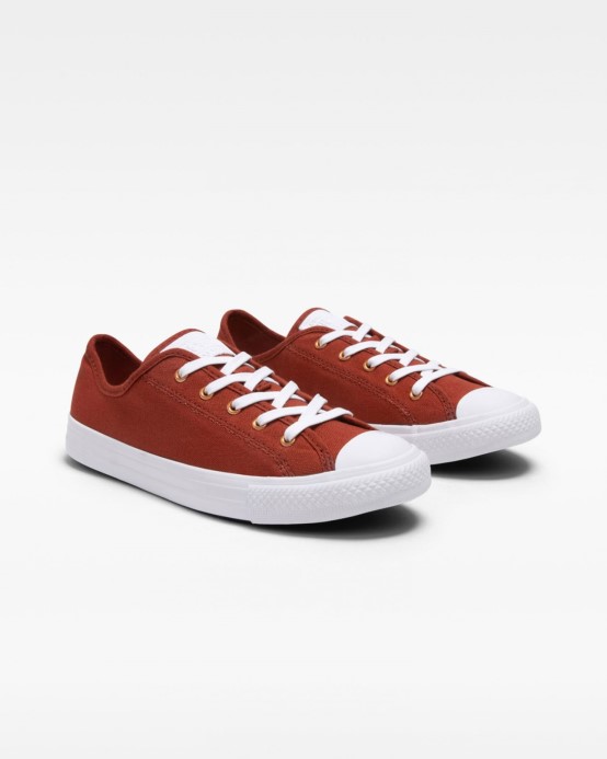 Converse Chuck Taylor All Star Elegantný Les Glam Nízky Top Robustný Oranžovo/bielo/medený