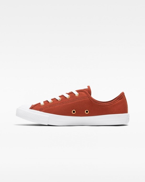 Converse Chuck Taylor All Star Elegantný Les Glam Nízky Top Robustný Oranžovo/bielo/medený