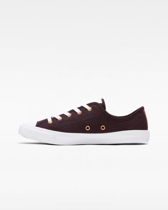 Chuck Taylor All Star Deinty Forest Glam Low Top čierna čerešňa/biela/meď Converse
