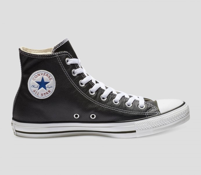čierny Kožený Vrchný Diel Converse Skľučovadlo Taylor All Star