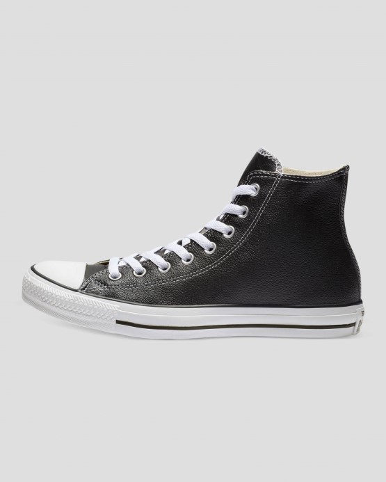 čierny Kožený Vrchný Diel Converse Skľučovadlo Taylor All Star