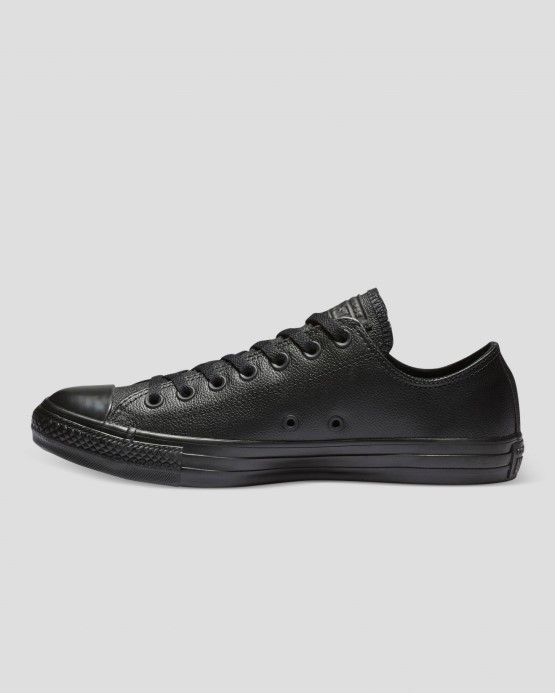 čierne Mono Skľučovadlo Taylor All Star Kožené Nízke Converse