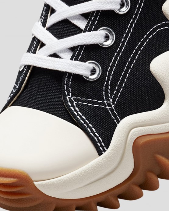 Converse Black/white/gum Honey Run Star Motion Platforma Vysoký Top