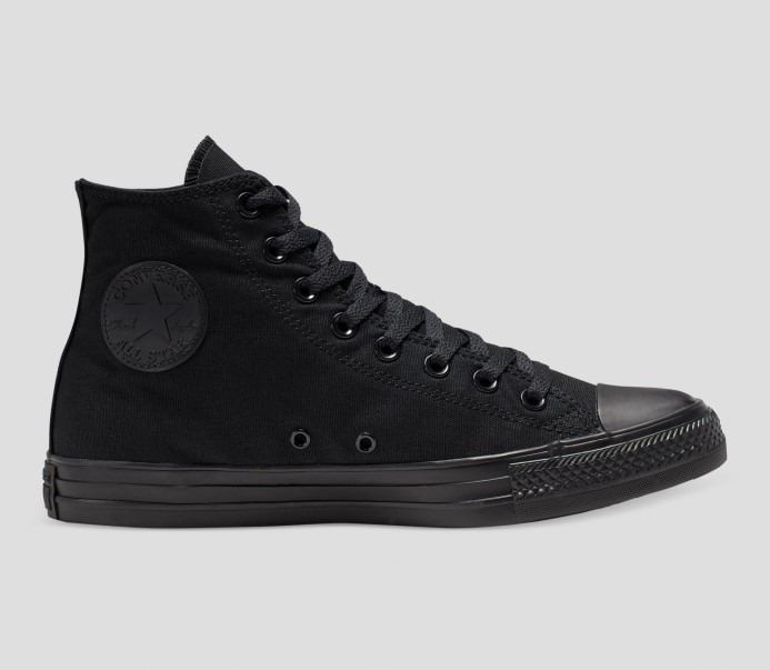 Chuck Taylor All Star Klasická Farba Vysoký Vrch Converse čierny Mono