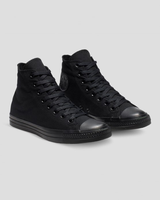 Chuck Taylor All Star Klasická Farba Vysoký Vrch Converse čierny Mono
