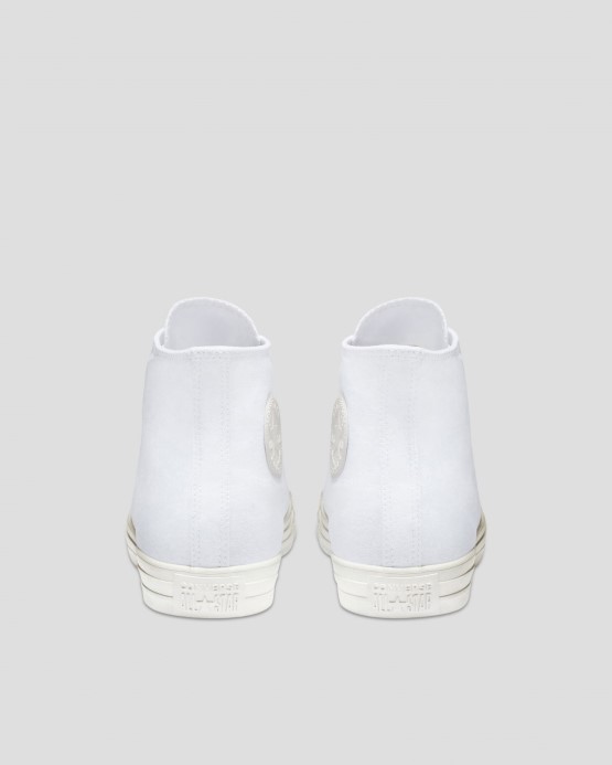 Biele Mono Skľučovadlo Taylor All Star Klasická Farba Vysoký Vrch Converse