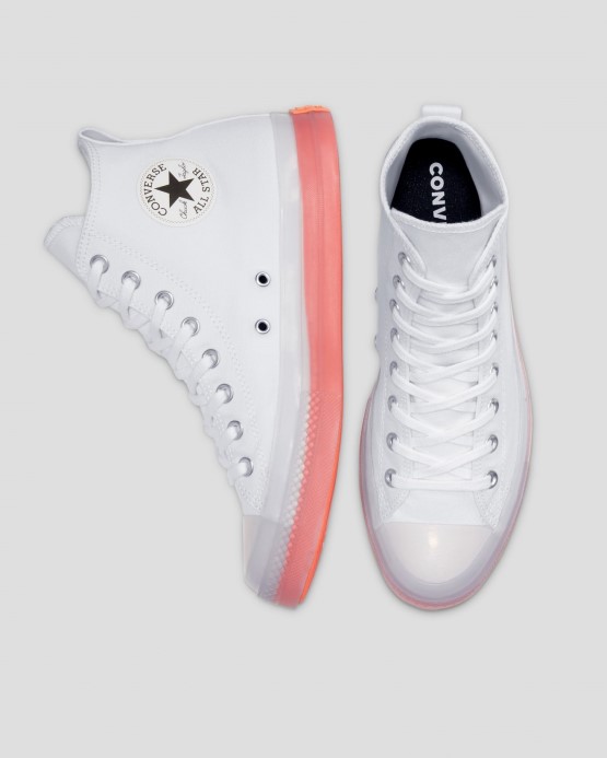 Converse Biela/číra/divoké Mango Skľučovadlo Taylor All Star Cx Vysoký Top