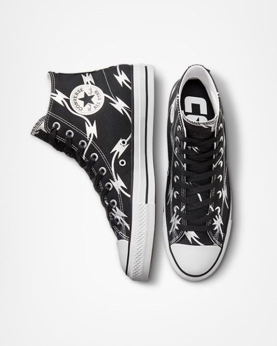 Converse Skľučovadlo Taylor All Star Pro žiletkový Drôt Vysoký Vrch čierna/čisto Strieborná/biela