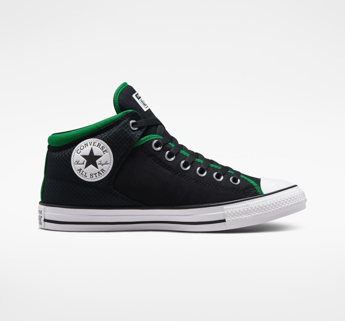 Black/green/white Chuck Taylor All Star High Street Mid Converse