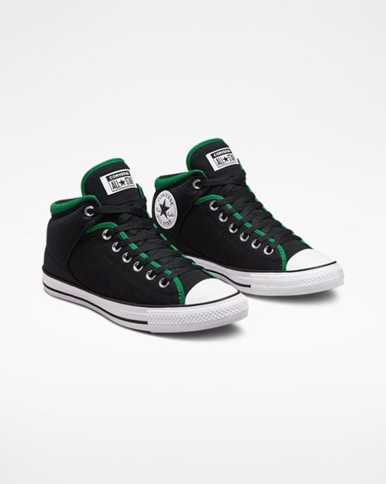 Black/green/white Chuck Taylor All Star High Street Mid Converse