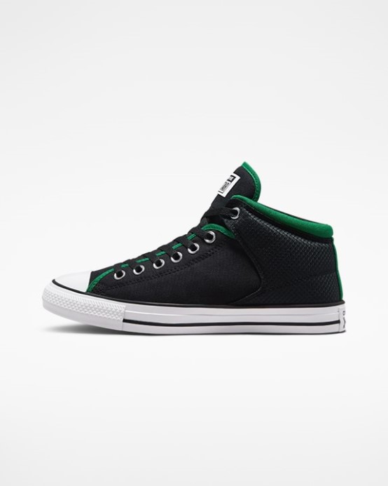 Black/green/white Chuck Taylor All Star High Street Mid Converse