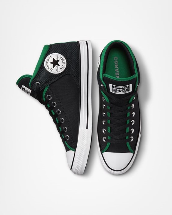 Black/green/white Chuck Taylor All Star High Street Mid Converse