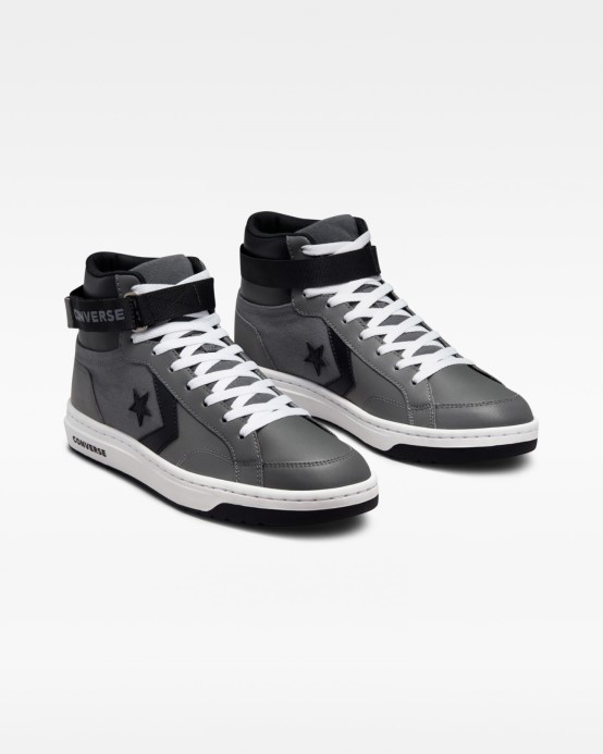 Converse Pro Blaze V2 Mid Iron Sivá/čierna/biela