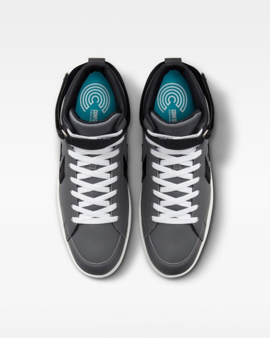 Converse Pro Blaze V2 Mid Iron Sivá/čierna/biela