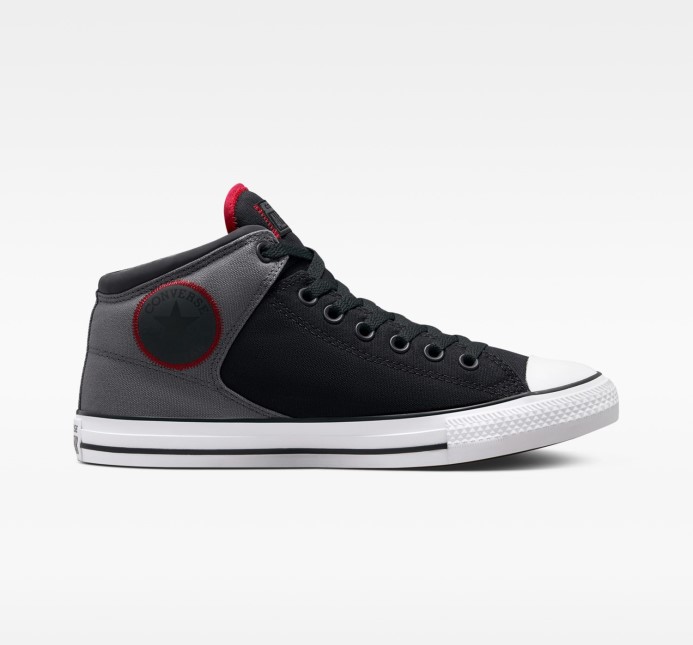 čierna/železná Sivá/červená Converse Skľučovadlo Taylor All Star High Street Reflexné Stred