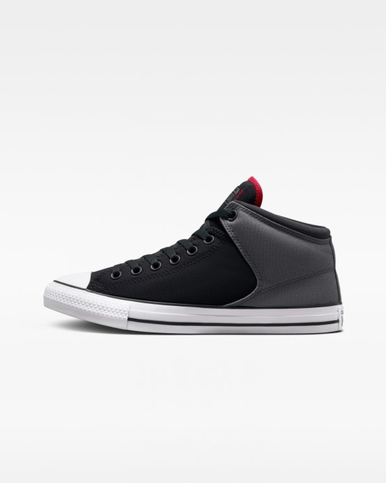 čierna/železná Sivá/červená Converse Skľučovadlo Taylor All Star High Street Reflexné Stred