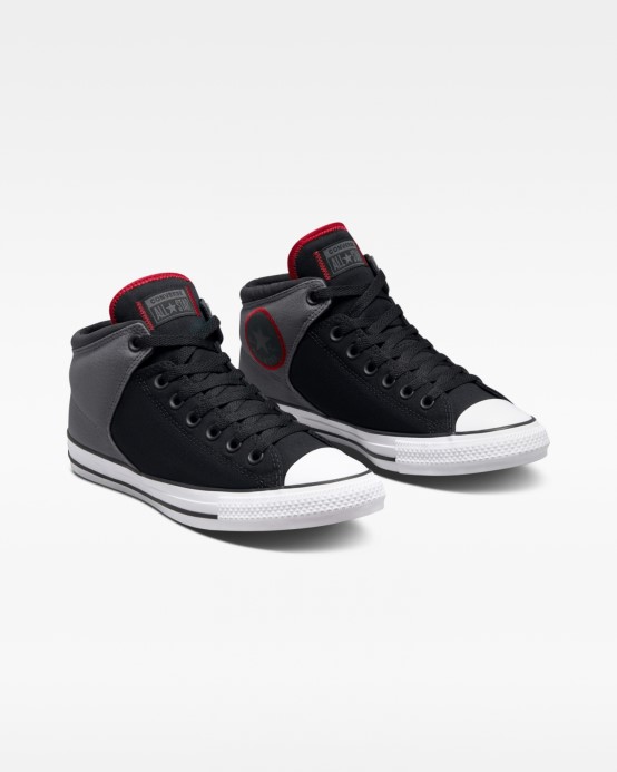 čierna/železná Sivá/červená Converse Skľučovadlo Taylor All Star High Street Reflexné Stred