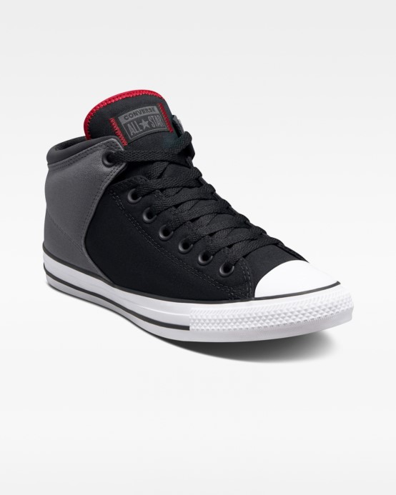 čierna/železná Sivá/červená Converse Skľučovadlo Taylor All Star High Street Reflexné Stred