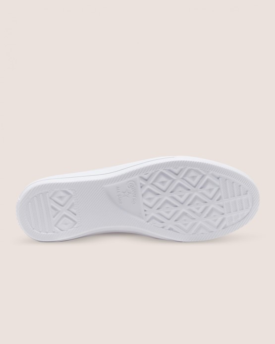 White/black Chuck Taylor All Star Balet čipka Z Umelej Kože Slip Converse