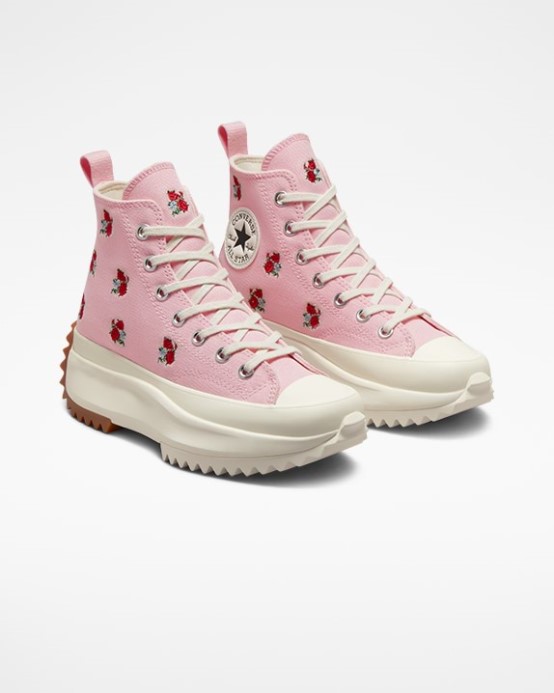 Východ Slnka Ružová/univerzitná červená/egret Converse Run Star Hike Gran-z Vysoký Top