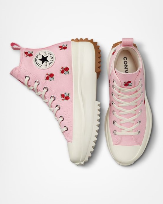 Východ Slnka Ružová/univerzitná červená/egret Converse Run Star Hike Gran-z Vysoký Top