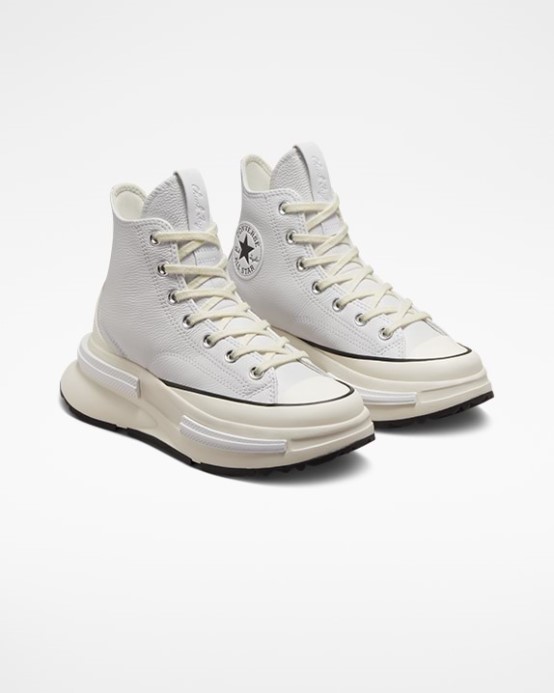 Biela/čierna/egret Run Legacy Cx Kožený Vysoký Vrch Converse