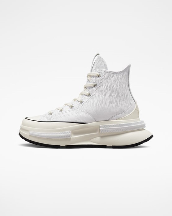 Biela/čierna/egret Run Legacy Cx Kožený Vysoký Vrch Converse