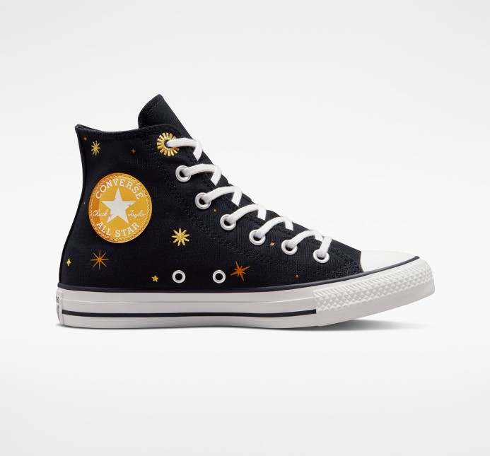 čierny/thriftshop žltý Converse Chuck Taylor All Star Nebeský Vysoký Top