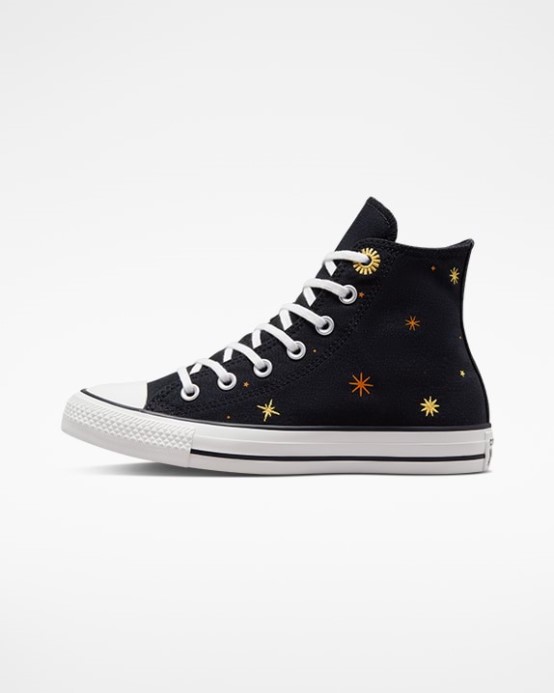 čierny/thriftshop žltý Converse Chuck Taylor All Star Nebeský Vysoký Top