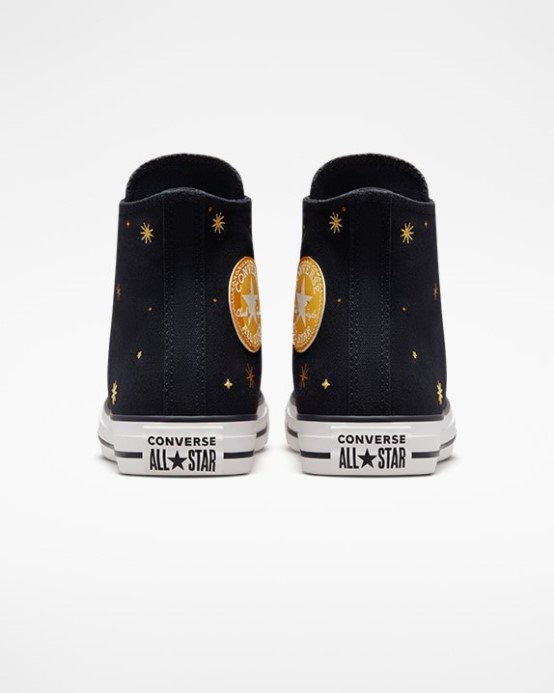čierny/thriftshop žltý Converse Chuck Taylor All Star Nebeský Vysoký Top