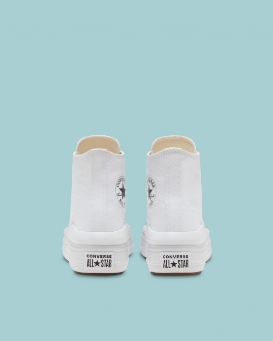 Converse Skľučovadlo Taylor Move Platforma Vysoká Biela/prírodná Slonovina/čierna