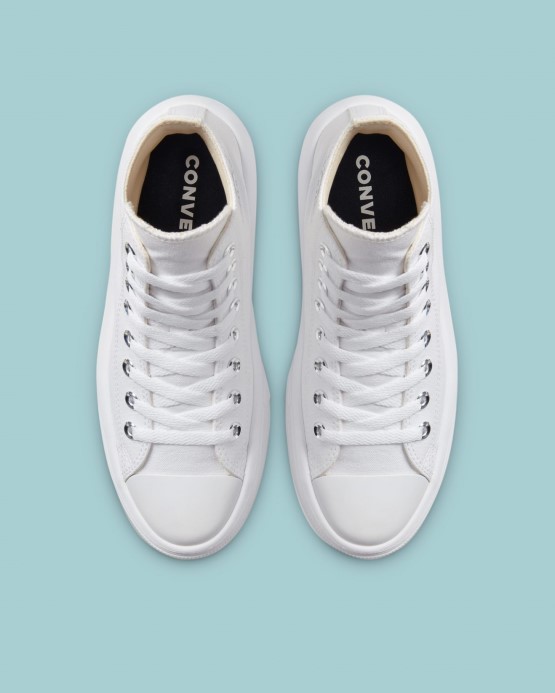 Converse Skľučovadlo Taylor Move Platforma Vysoká Biela/prírodná Slonovina/čierna