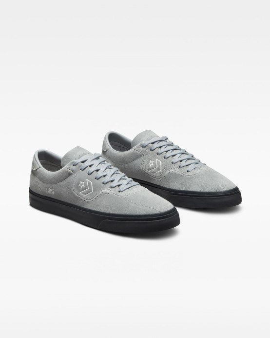 Cons Louie Lopez Pro Semišový Nízky Top Converse Jaseňový Kameň/biela/tmavo Dymovo Sivá