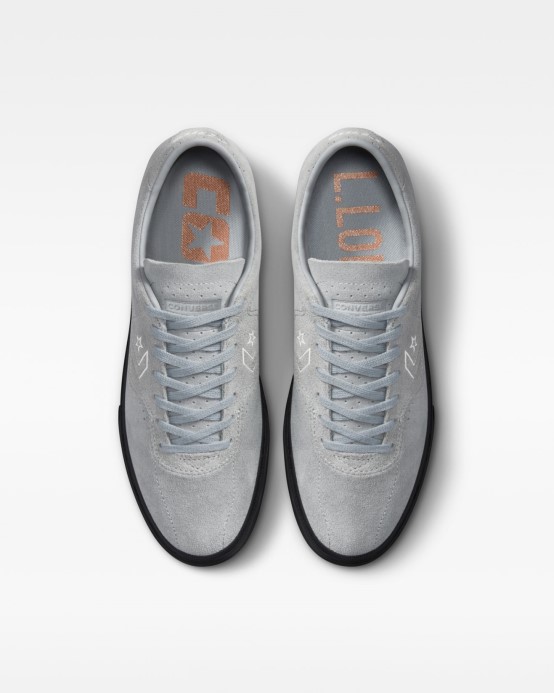 Cons Louie Lopez Pro Semišový Nízky Top Converse Jaseňový Kameň/biela/tmavo Dymovo Sivá