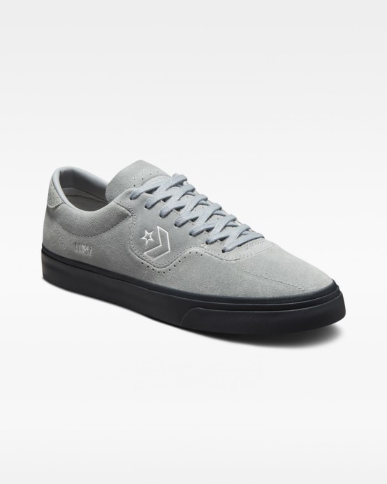 Cons Louie Lopez Pro Semišový Nízky Top Converse Jaseňový Kameň/biela/tmavo Dymovo Sivá